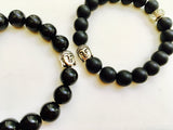 Buddha Bracelet Matte Black