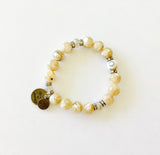 Evil Eye Bracelet in mother of pearl