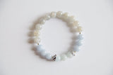 Aquamarine, Angelite & Labradorite Bracelet