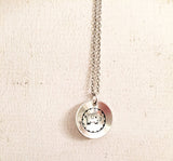 Elephant necklace - Hand stamped jewelry -