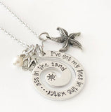 Toes in the water ass in the sand - Swirl necklace