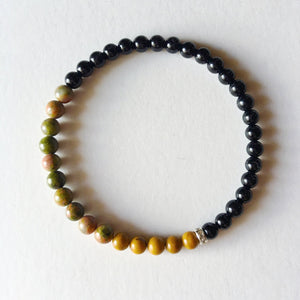 Balance, Patience & Protection Bracelet ~ Black