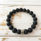 8mm Lava Beads Bracelet ~ Connection to Mother