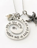 Toes in the water ass in the sand - Swirl necklace