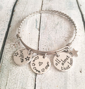Dance bracelet - Hand stamped - Dance gift - Gift
