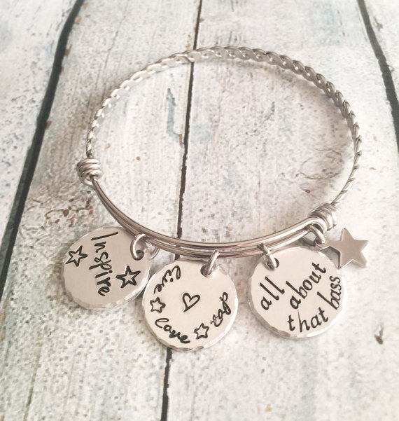 Dance bracelet - Hand stamped - Dance gift - Gift