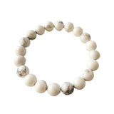6mm White Howlite Bracelet ~ Calm & Relief