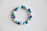Aquamarine, Lapis & Chinese Turquoise Bracelet
