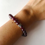 8mm Garnet Bracelet ~ Power & Money