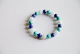 Aquamarine, Lapis & Chinese Turquoise Bracelet