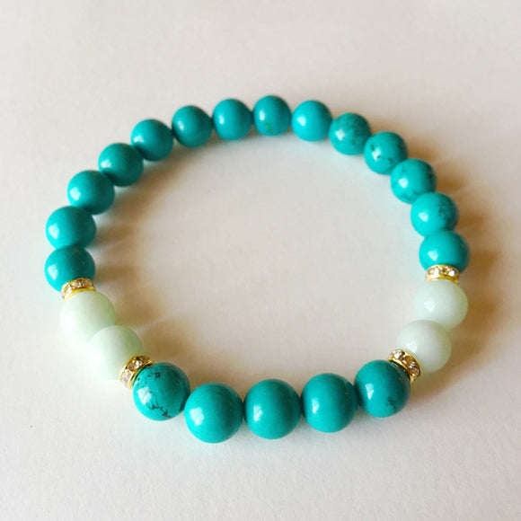 Amazonite & Chinese Turquoise Bracelet