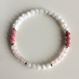 Love Bracelet ~ Moonstone, Rhodonite & Rose Quartz