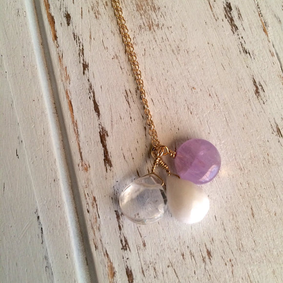 Meditation ~ Cape Amethyst, Crystal Quartz & Snow
