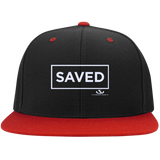 SAVED Flat Bill High-Profile Snapback Hat