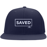 SAVED Flat Bill High-Profile Snapback Hat