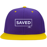SAVED Flat Bill High-Profile Snapback Hat