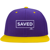 SAVED Flat Bill High-Profile Snapback Hat