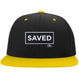 SAVED Flat Bill High-Profile Snapback Hat