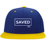 SAVED Flat Bill High-Profile Snapback Hat