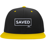 SAVED Flat Bill High-Profile Snapback Hat
