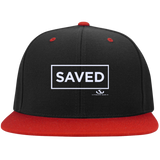 SAVED Flat Bill High-Profile Snapback Hat