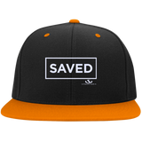 SAVED Flat Bill High-Profile Snapback Hat