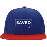 SAVED Flat Bill High-Profile Snapback Hat