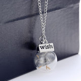 New Style Wish Glass Real Dandelion Necklaces