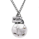 New Style Wish Glass Real Dandelion Necklaces