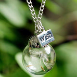 New Style Wish Glass Real Dandelion Necklaces