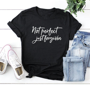 Not Perfect Just Forgiven Shirt | Faith Tee |