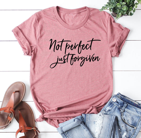Not Perfect Just Forgiven Shirt | Faith Tee |