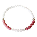 Moonstone, Rhodonite & Rose Quartz Bracelet