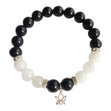 Black Onyx & Moonstone Bracelet